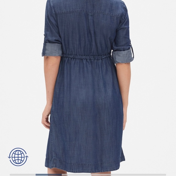 GAP Maternity Denim Dress (tencel lyocell) - Picture 3 of 7